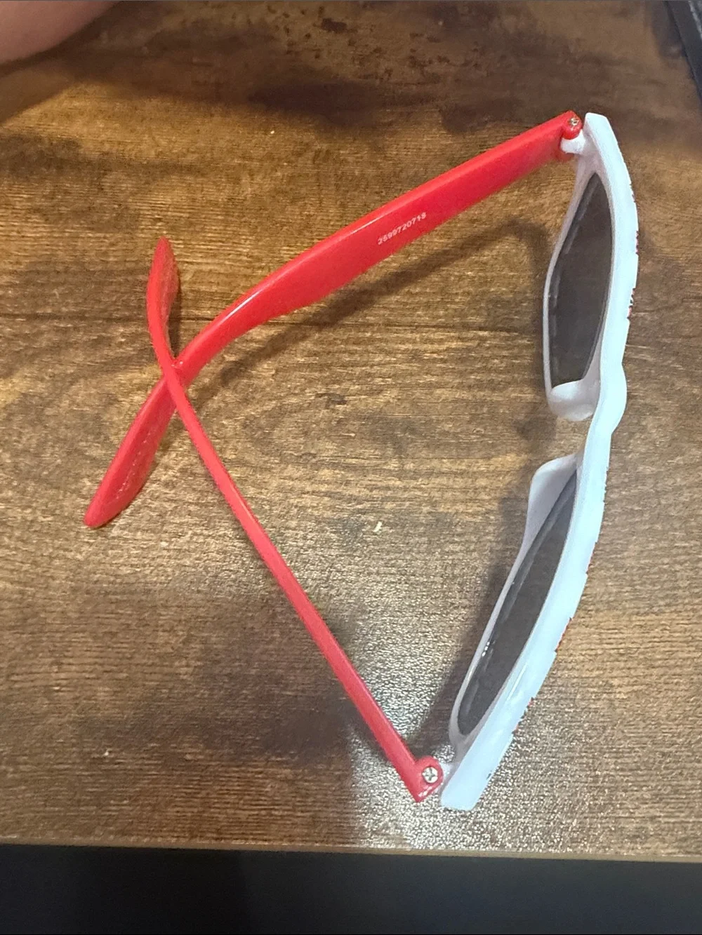 Miami University (Ohio)  White Sunglasses with Red 'M' Logo Print